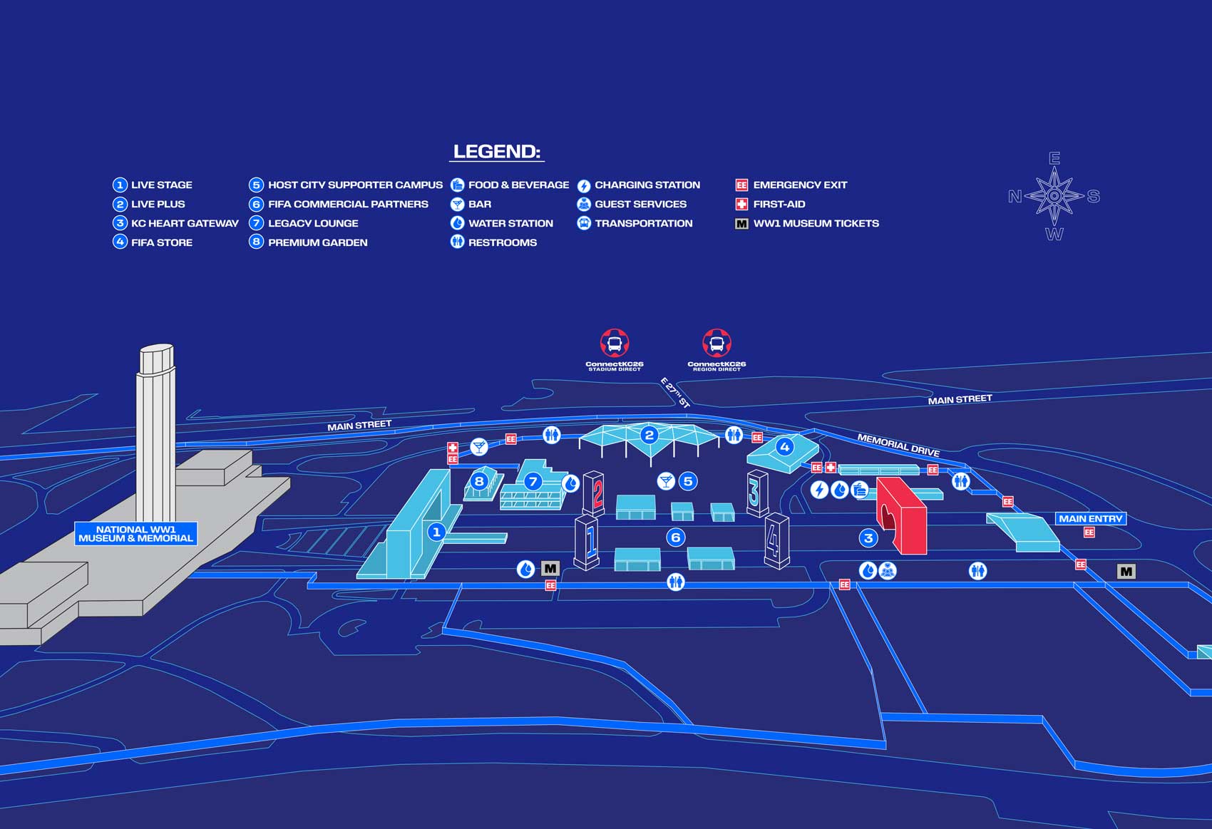 FIFA Fan Festival™ Kansas City Map