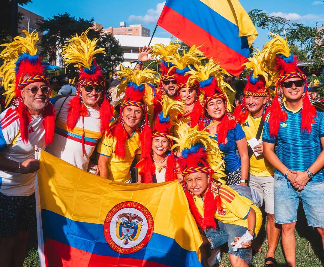 ColombiaFans_KansasCity Kolumbianische Fans in Kansas City