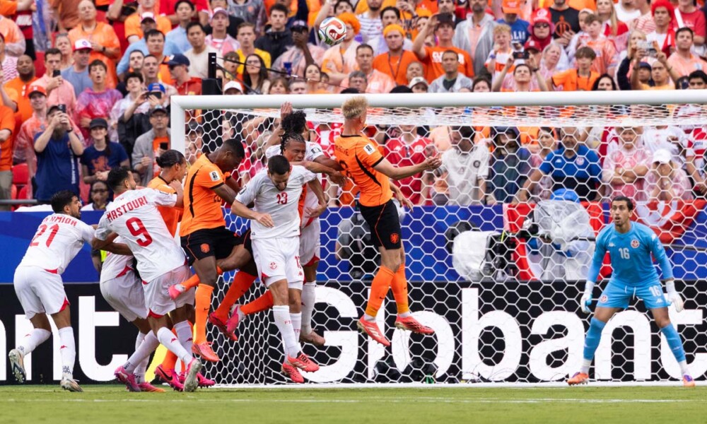 Group F game between Tunisia and Netherlands during the FIFA World Cup at Kansas City Stadium in Kansas City, MO on Thursday, June 25, 2026. Photo by Cassie Florido