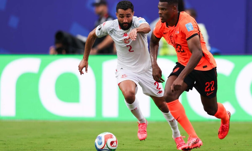Group F game between Tunisia and Netherlands during the FIFA World Cup at Kansas City Stadium in Kansas City, MO on Thursday, June 25, 2026. Photo by Cassie Florido