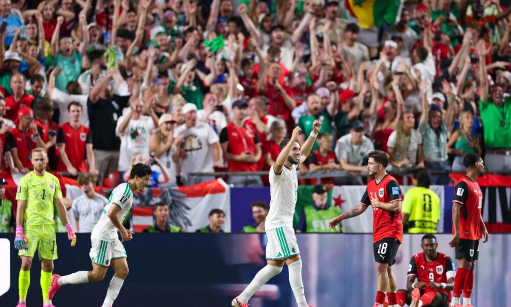 Algeria vs Austria during the Group Stage match at Kansas City Stadium in Kansas City, MO on Saturday, June 27, 2026. Photo by Lauren Stefl