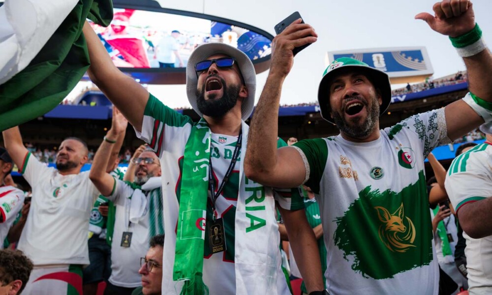 Algeria vs Austria during the Group Stage match at Kansas City Stadium in Kansas City, MO on Saturday, June 27, 2026. Photo by Lauren Stefl