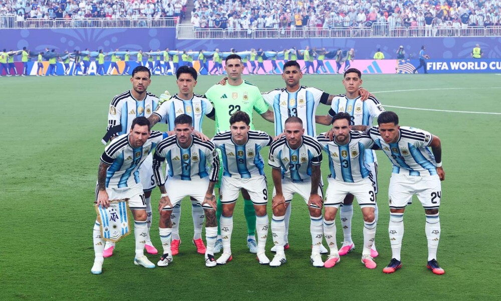 Quarterfinal game between Argentina and Switzerlands during the FIFA World Cup at Kansas City Stadium in Kansas City, MO on Saturday, July 11, 2026. Photo by Steve Sanders