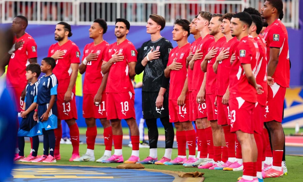 Quarterfinal game between Argentina and Switzerlands during the FIFA World Cup at Kansas City Stadium in Kansas City, MO on Saturday, July 11, 2026. Photo by Steve Sanders