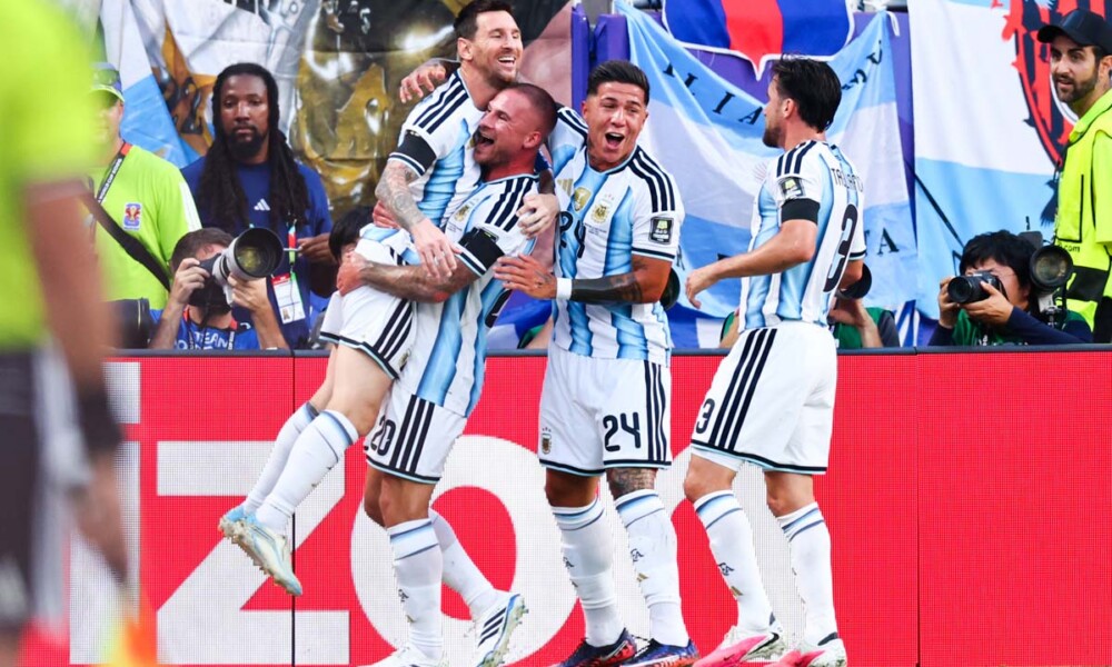 Quarterfinal game between Argentina and Switzerlands during the FIFA World Cup at Kansas City Stadium in Kansas City, MO on Saturday, July 11, 2026. Photo by Steve Sanders