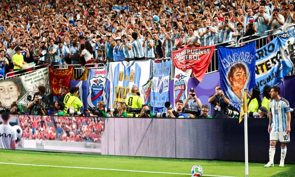Quarterfinal game between Argentina and Switzerlands during the FIFA World Cup at Kansas City Stadium in Kansas City, MO on Saturday, July 11, 2026. Photo by Steve Sanders